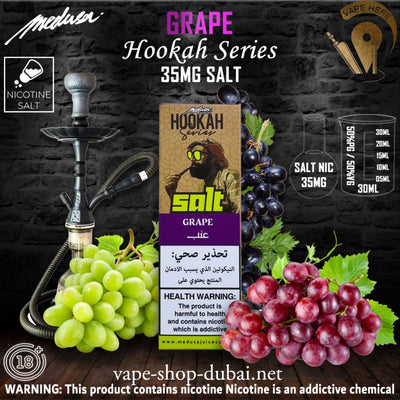 MEDUSA JUICE GRAPE SALTNIC 30ML - HOOKAH SERIES - Vape Here Store