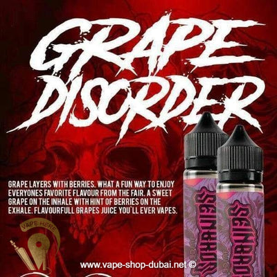 Grape Disorder 60ml E Liquid 0mg Nicotine by Seinbros - Vape Here Store