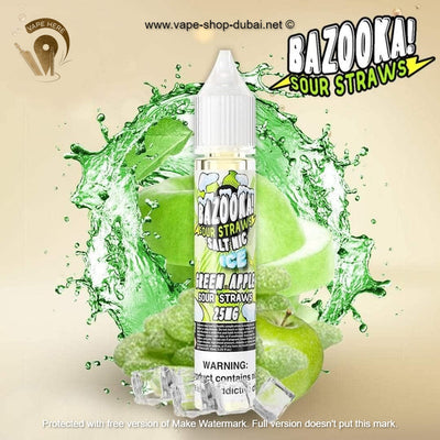 Green Apple Ice 30ml Saltnic by Bazooka - Vape Here Store