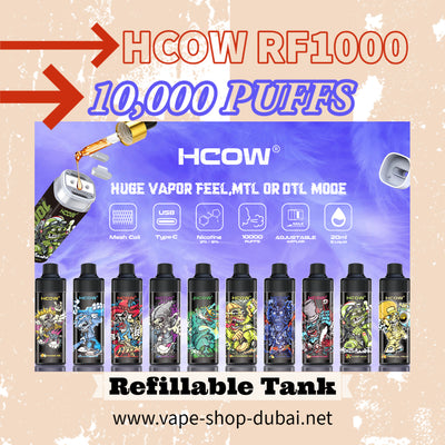 HCOW RF10000 Disposable Vape – 10,000 Puffs - Vape Here Store