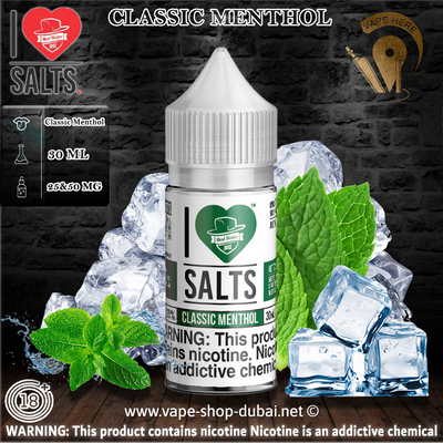 Classic Menthol -  I Love Salts / Mad Hatter Juice - Vape Here Store