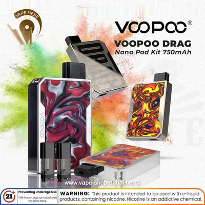 VOOPOO DRAG Nano Pod Kit 750mAh - Vape Here Store