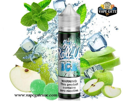 Green Apple Ice 60ml E Liquid by Juice Roll Upz - Vape Here Store