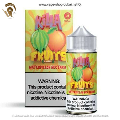 Watermelon Nectarine 100ml E Liquid by Killa Fruits - Vape Here Store