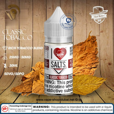 Classic Tobacco - I Love Salts / Mad Hatter Juice - Vape Here Store