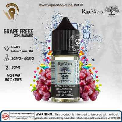 Grape Freez 30ml SaltNic by Ripe Vape - Vape Here Store