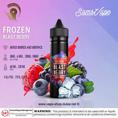 Sam Vapes Frozen Blast Berry 60ml E Liquid - Vape Here Store