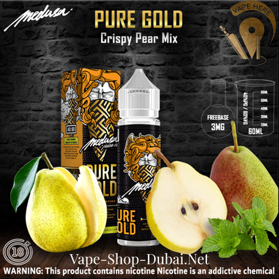 MEDUSA JUICE PURE GOLD 60ML E-liquids CLASSIC SERIES - Vape Here Store