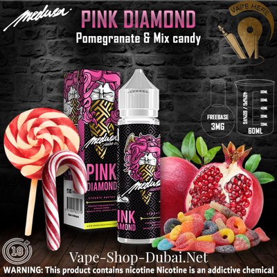MEDUSA JUICE PINK DIAMOND 60ML E-liquids CLASSIC SERIES - Vape Here Store