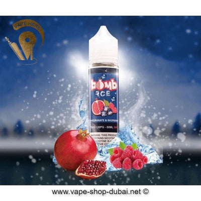Pomegranate & Raspberry Ice 60ml Eliquid by Bomb - Vape Here Store