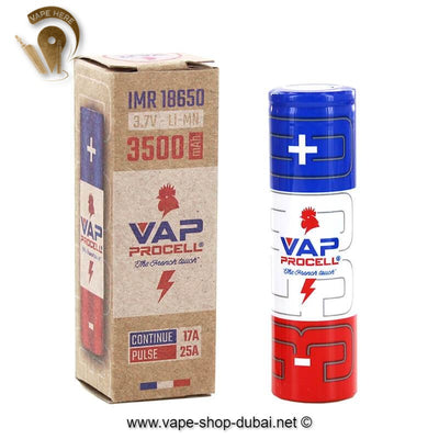 VAP PROCELL BATTERY -IMR 18650 -3000 MAH - Vape Here Store