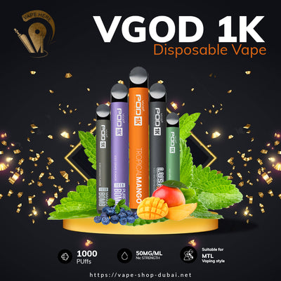 VGOD POD 1K DISPOSABLE DEVICE (1,500 PUFFS) - Vape Here Store