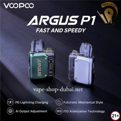 VOOPOO ARGUS P1 POD SYSTEM KIT - 800mAh - Vape Here Store