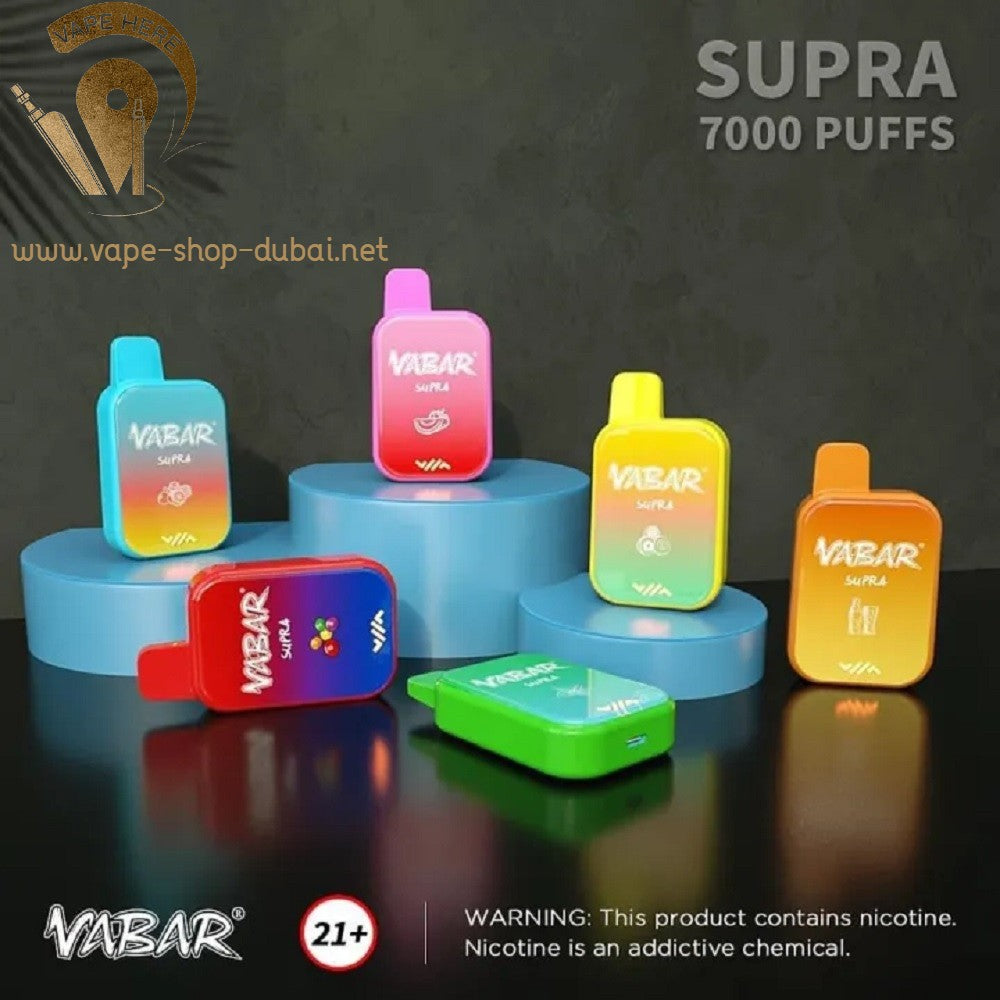 Vabar Supra 7000 Puffs Disposable Pods - Vape Here Store