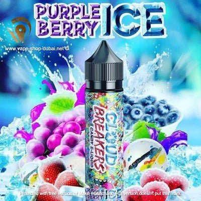 Purple Berry Ice 60ml E Liquid by Cloud Breakers - Vape Here Store