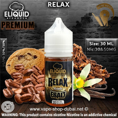 RELAX - ELIQUID FRANCE 30ml SALT - Vape Here Store