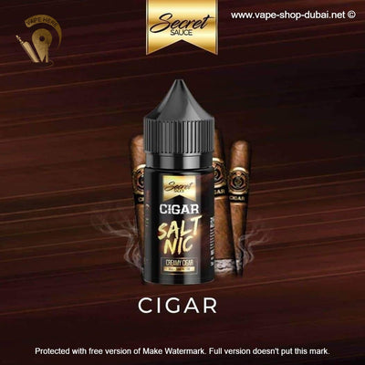 Creamy Cigar 30ml Saltnic by Secret Sauce - Vape Here Store