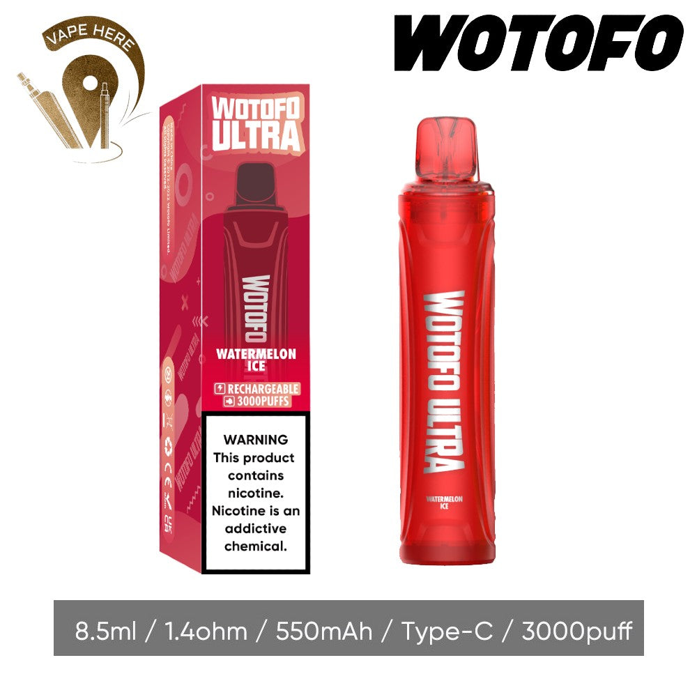 WOTOFO Ultra Disposable 3000 Puffs-20mg - Vape Here Store