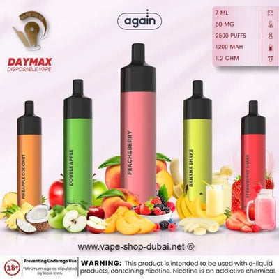 Again - Daymax Disposable Pods (2500 puffs) - Vape Here Store