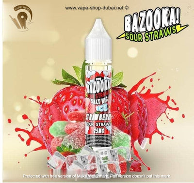 Strawberry Ice 30ml SaltNic by Bazooka - Vape Here Store