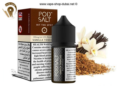 Pod Salt Vanilla Tobacco - NicSalt - Vape Here Store