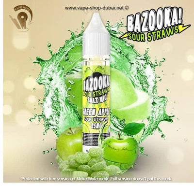 Green Apple 30ml Saltnic by Bazooka - Vape Here Store