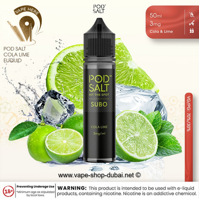 Pod Salt - Cola Lime - Eliquid - Vape Here Store