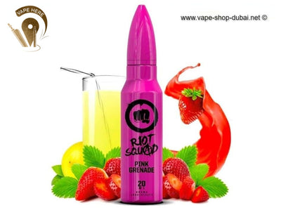 Pink Grenade 60ml E liquid by Riot Squad - Vape Here Store