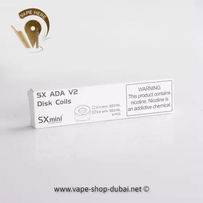 SXmini Nano ADA V2 Disk Coil - Vape Here Store
