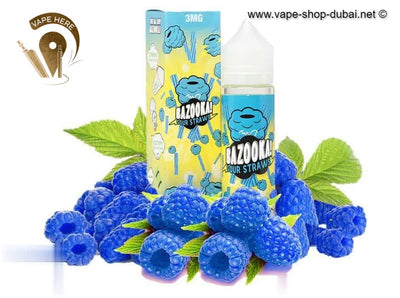 Blue Raspberry Sour Straws - Bazooka - Vape Here Store