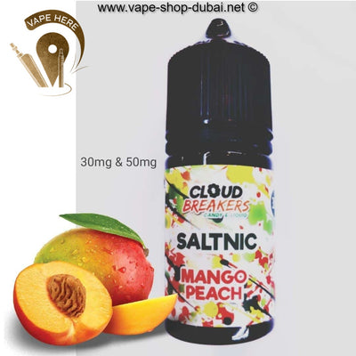 Mango Peach 30ml Saltnic by Cloud Breakers - Vape Here Store
