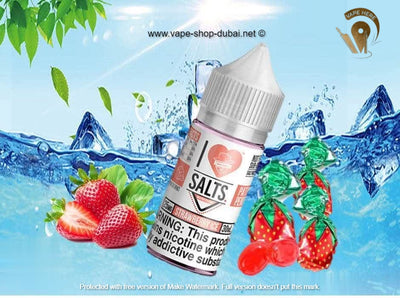 Strawberry Ice - I Love Salts / Mad Hatter Juice - Vape Here Store