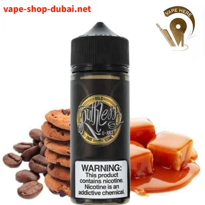 RUTHLESS -GOLD E-LIQUIDES (coffee cookie caramel) - Vape Here Store