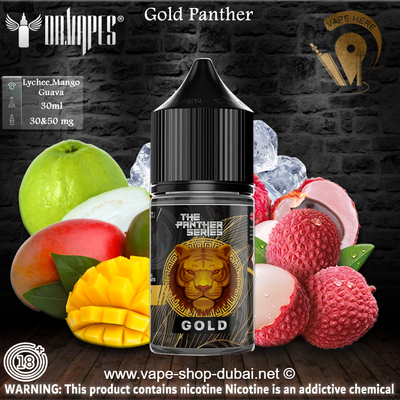 Gold Panther 30ml SaltNic by Dr. Vapes (Panther Series) - Vape Here Store