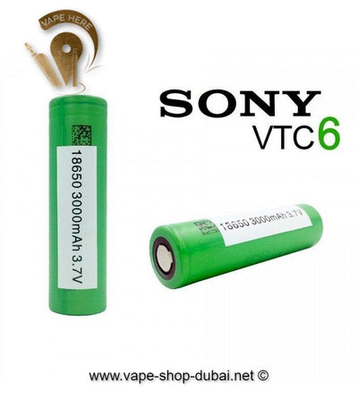SONY 18650 VTC6 - 3000mAh - Vape Here Store