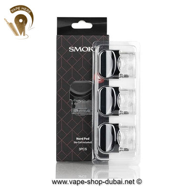 SMOK Nord Empty Pods without coils - 3 pods (Clearance Offer) - Vape Here Store