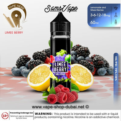 Limee Berry E Liquid by Sam Vapes - Vape Here Store