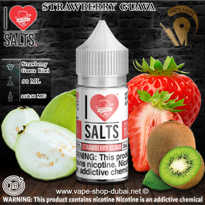 Island Squeeze (Strawberry Guava) -  I Love Salts / Mad Hatter Juice - Vape Here Store