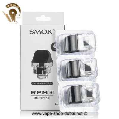 SMOK RPM 4 Replacement Empty Pod Cartridge RPM/LP2 5ml (3pcs/pack) - Vape Here Store