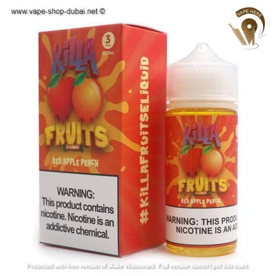 Red Apple Peach 100ml E Liquid by Killa Fruits - Vape Here Store