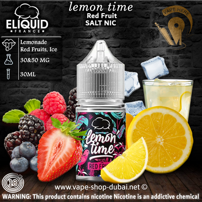 LEMON TIME RED FRUIT - ELIQUID FRANCE 30ML SALT - Vape Here Store