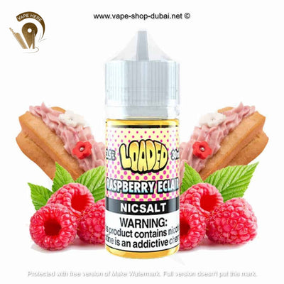 Raspberry Eclair SaltNic 30ml by Loaded - Vape Here Store