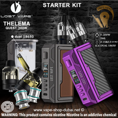 LOST VAPE THELEMA QUEST 200W STARTER KIT - Vape Here Store