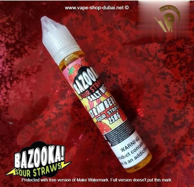 Strawberry 30ml SaltNic by Bazooka - Vape Here Store