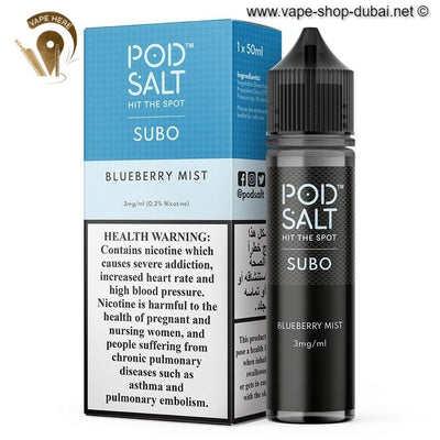 Pod Salt - Blueberry Mist - Eliquid - Vape Here Store