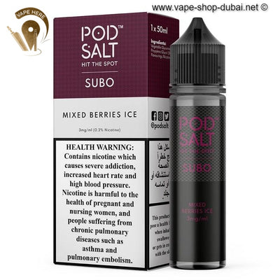 Pod Salt - Mixed Berries Ice - Eliquid - Vape Here Store