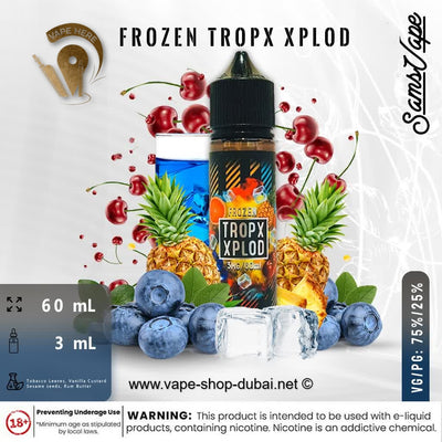 Frozen Tropx Xplod E Liquid by Sam Vapes - Vape Here Store