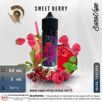 Sweet Berry E Liquid by Sam Vapes - Vape Here Store