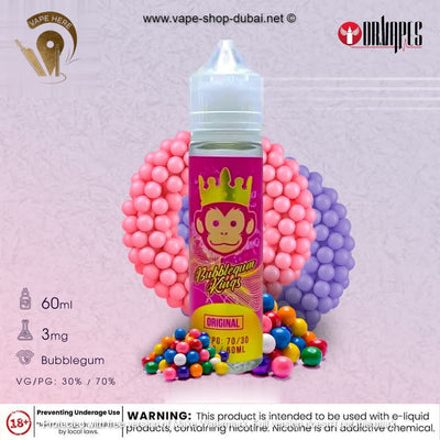 Bubble Gum Kings Original 60ml by Dr. Vapes - Vape Here Store