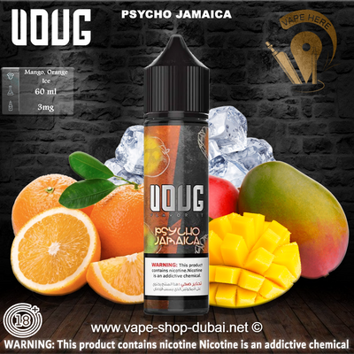 VOUG PSYCHO JAMAICA (60ML) - Vape Here Store